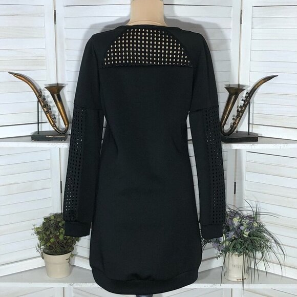 Fabletics Tilly Sweatshirt Mini Dress Knit Mesh Panel Size S - Picture 6 of 15